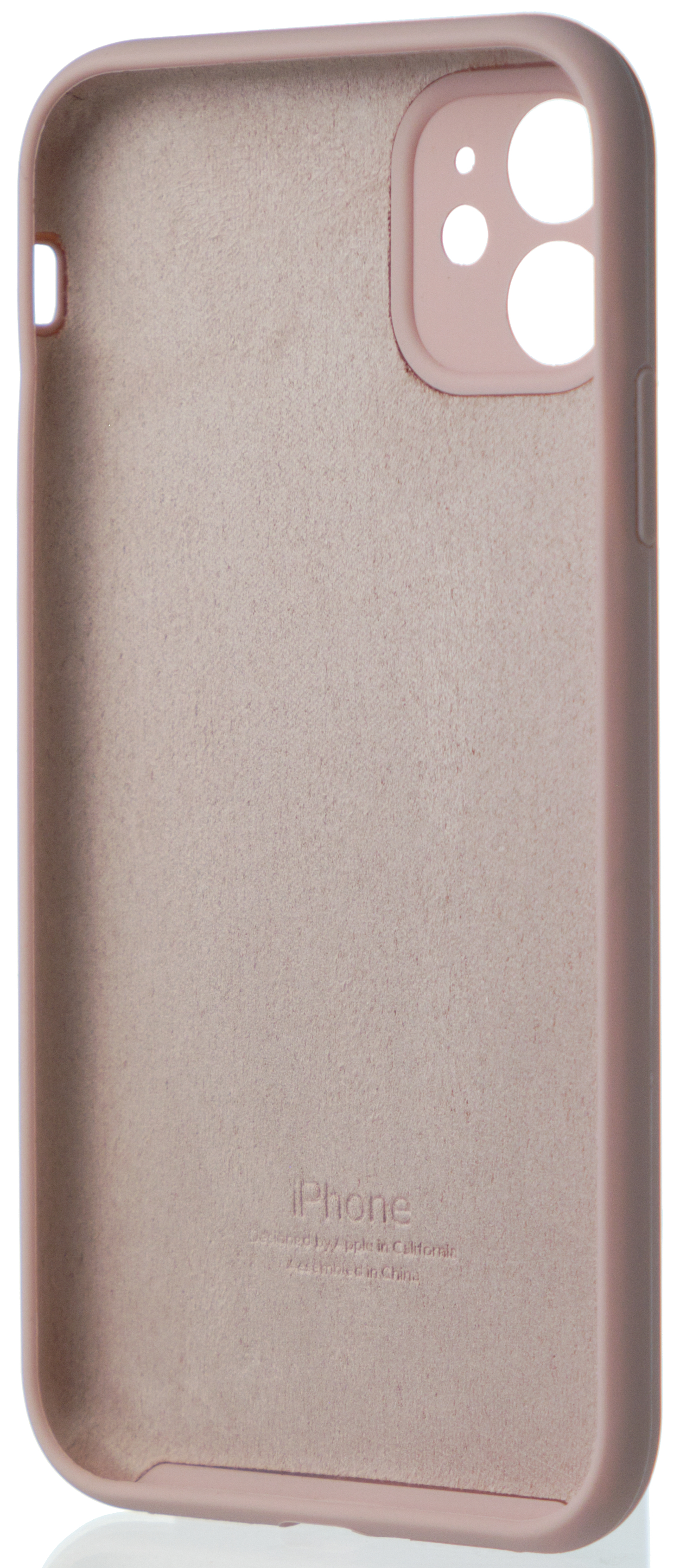 Чехол Silicone Case полная защита для iPhone 11 розовый